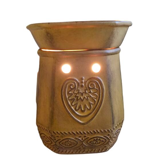 SCENTSY Retired Cozy Terra Cotta Deluxe Full Size Wax Warmer - Picture 2 of 7